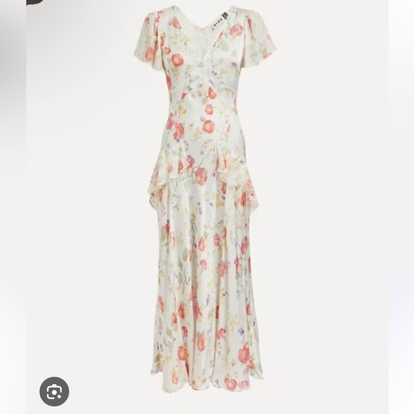 Rixo Evie Waterlily Floral Maxi Dress - Picture 4 of 10